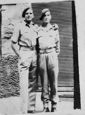 Harry & 'one of the lads', Naples 1944