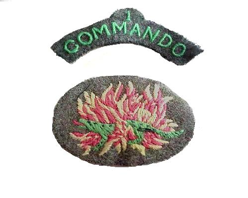 Original No 1 Commando Salamander arm patches