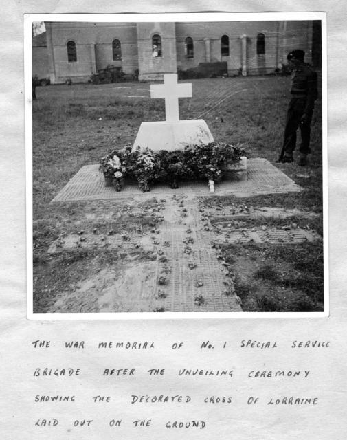 No.1 Special Service Brigade Memorial after the unveiling ceremony
