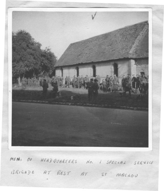 Some of  No.1 Special Service Bde HQ at St Maclou Church