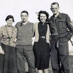 Margaret Hyslop, Wally Reynolds, Nancy Hyslop & Ted Brown, Lamlash 1940