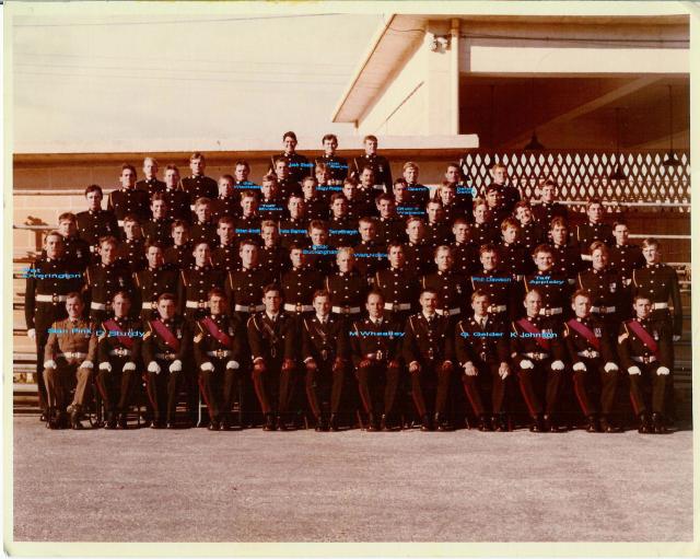'F' Coy, 41 Commando RM in Malta, March 1977 (with names)