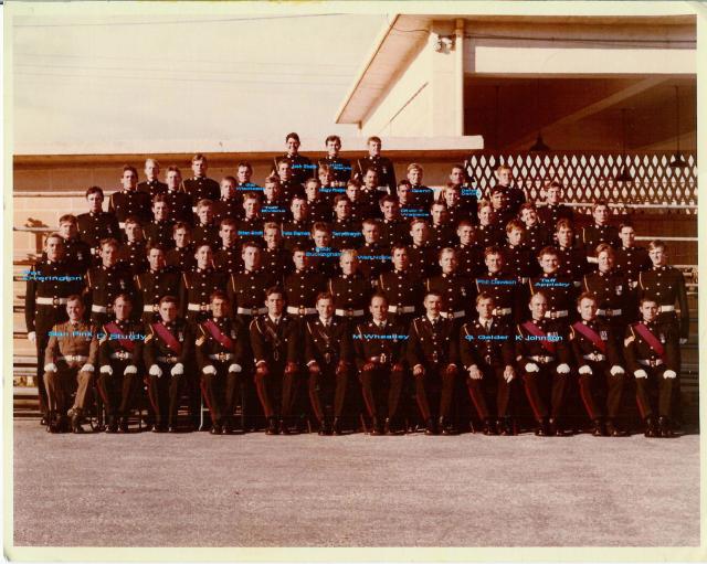 'F' Coy, 41 Commando RM in Malta, March 1977 (with names)