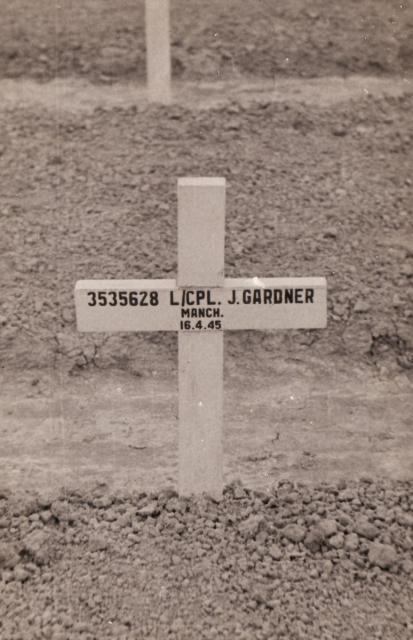 Original Grave of Lance Corporal James Gardner, No.9 Commando