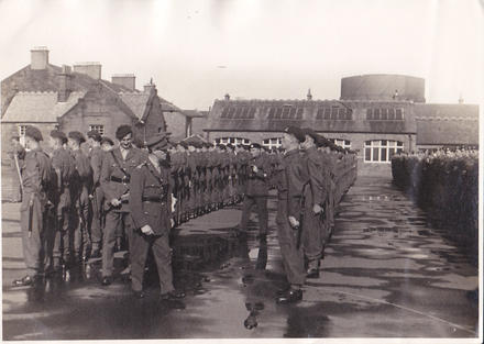 No.4 Commando post Dieppe parade at Barassie Street School, Troon (2)
