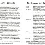 50th Anniversary of formation of No1 Cdo. (inside pages)