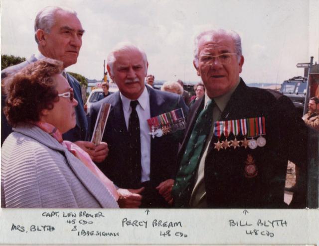 Len Bridger , Percy Bream MBE BEM and Bill Blythe