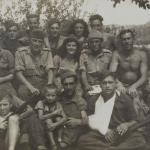 43RM Commandos with Partisans and children, Island of Korcula, Dalmatia 1944.