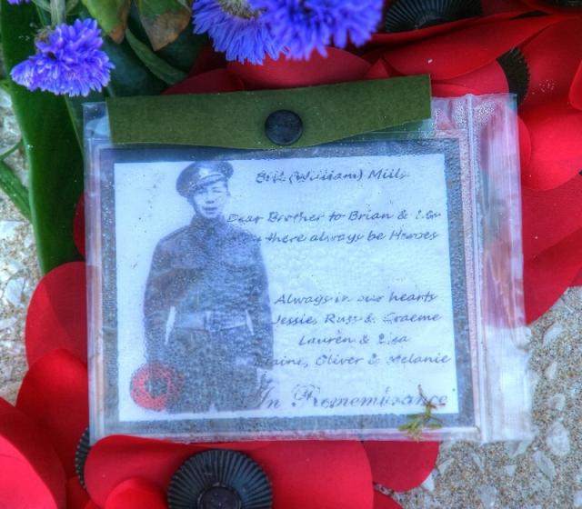 Operation Frankton Memorial  wreath for Marine William Henry Mills