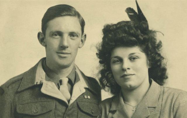 James Corrigan and his wife on their Wedding Day 1945
