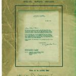 No.1 Commando Tunisian certificate for Pte.James Corrigan