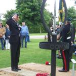 The Wreath Laying Ceremony with Brig. Thomas