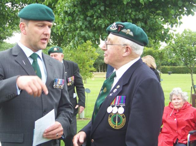 Geoff Murray & Mac McNickle after the Service