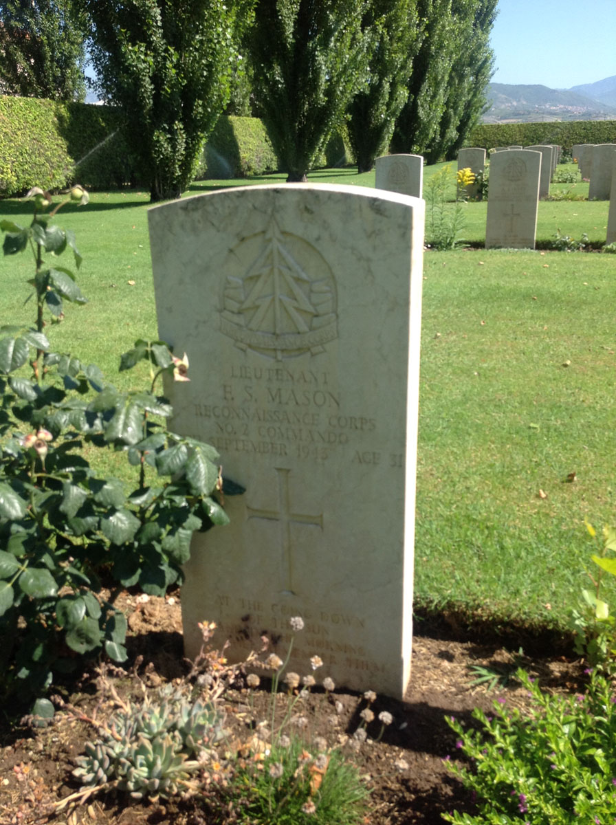 Temporary Captain Frank Stanley Mason, No.2 Commando, Salerno War Cemetery