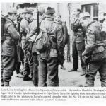 Lord Lovat briefing officers for Operation Abercrombie