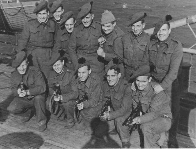 Roy Foster and others from No.9 Commando