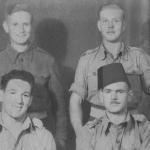 Fred Whisker, Stanley Roast, Rudgley, Bensley - No.1 Commando, Aexandria, Dec. 1943
