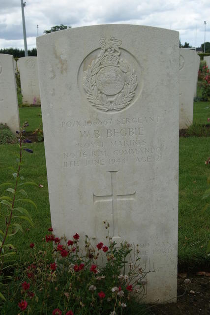 Sergeant William Bell Begbie, 46RM Commando, Bayeux War Cemetery.