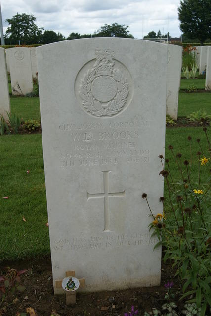 Grave of Corporal William Elias Brooks, 46RM Commando
