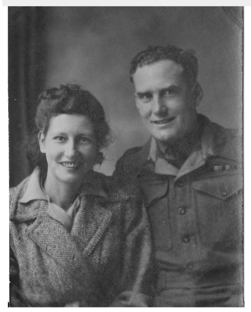 Robert Donnison (5 Commando) & wife Alice - 8 Sep 1945