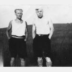 Robert Donnison (No.5 Cdo. on the left) and brother Len - mid 1930s