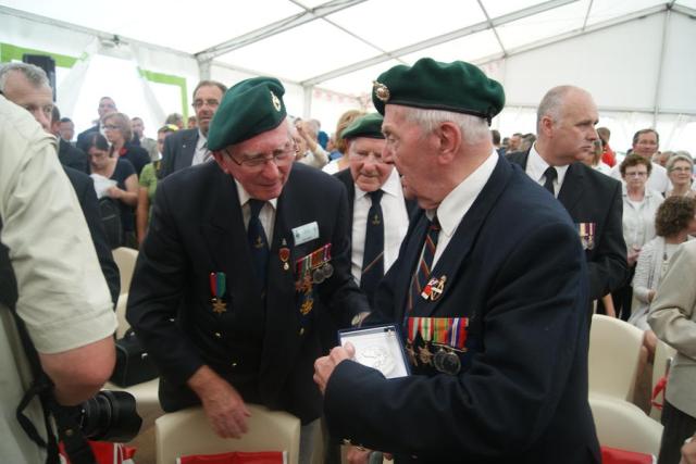Reg Wise and others  Dieppe Anniversary 2012