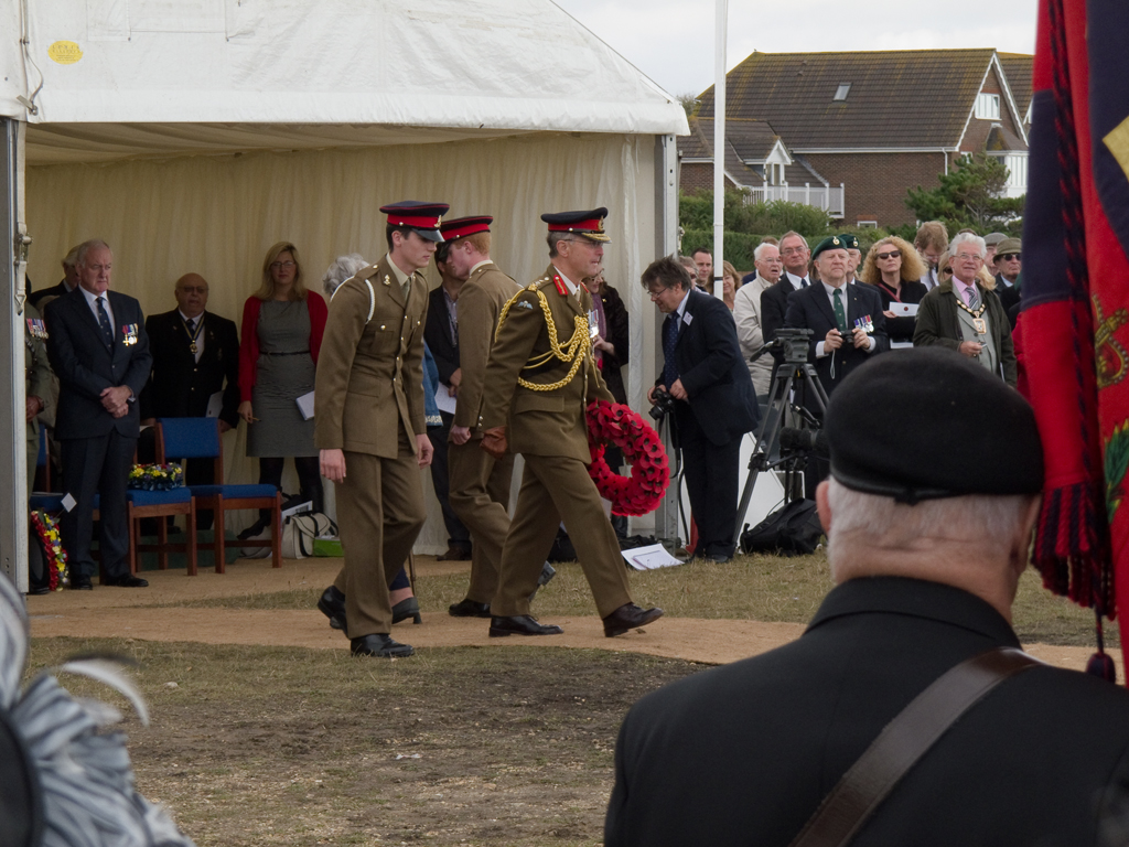 General Sir David Richards approaches the Memorial