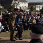 Countess Mountbatten escorted to the Memorial