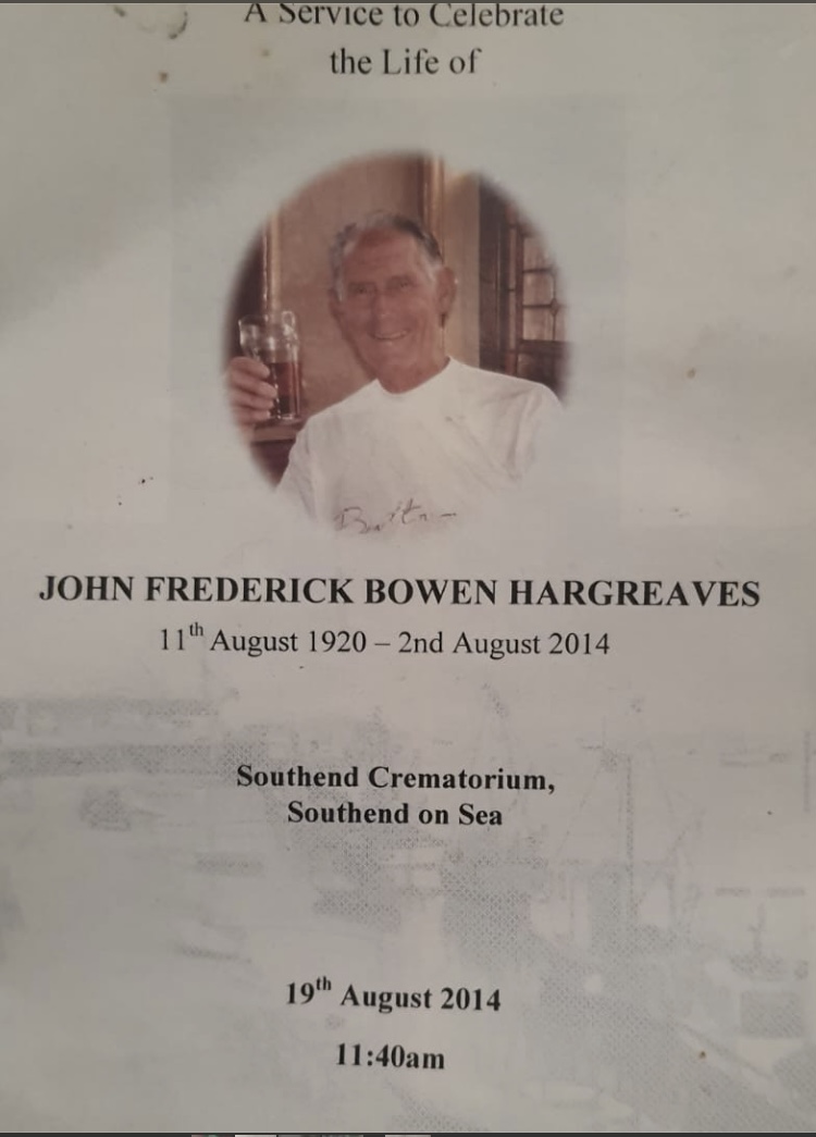John 'Jack' Hargreaves, RAF