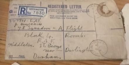 LAC Hargreaves RAF, correspondence address 2