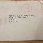 LAC Hargreaves RAF, correspondence address 1