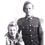 Trooper Frederick Cox with wife Dorothy and son Brian