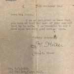 Letter from Mrs. Kiaer to the mother of Gnr. John Smith No.1 Cdo