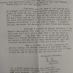 Lettter from Henry Brown to the wife of Pte.Thomas Blair.