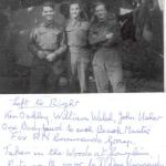 Ken Oakley, William Wash, John Usher, RN Beach Commando 'F'