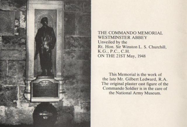 Commando Memorial Westminster Abbey