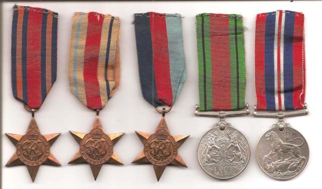 Medals of Pte. Tom Hall  No.1 Commando