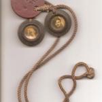 Dog tags of Pte. Tom Hall  No.1 Commando