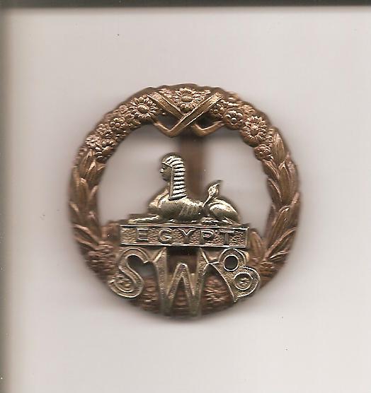 SWB badge of Pte Tom Hall, No.1 Cdo