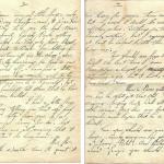 A letter from Wilfred Hall to his brother Thomas who was in No.1 Cdo