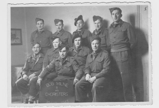 Robert 'Bob' Milne, William 'Dutch' Holland, Frank Goode, and others Stalag V111b