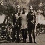 Sgt Matthias (No.1 Cdo) on the left with Bob and Bill