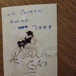 Reverse of image "On patrol Burma 1944"