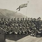 Commandos on the quarter-deck of HMS Queen Emma