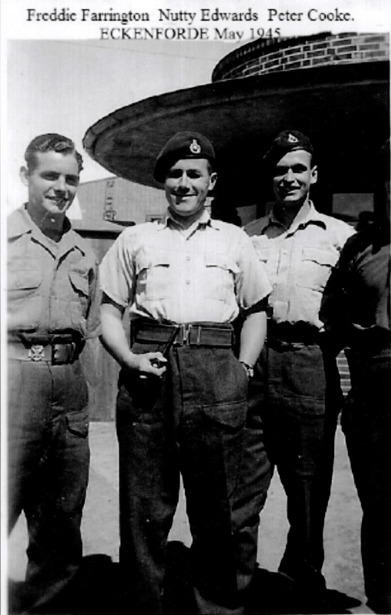 Freddie Farrington, 'Nutty' Edwards, Peter Cooke, 30 AU, May 1945