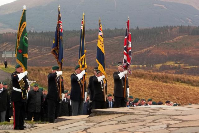 Standard bearers at Spean Bridge