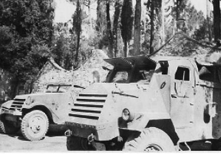 Vehicles of 34 (Army) Section 30 Assault Unit