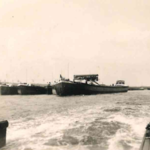 Dumb barges of the Rhine, June 1953