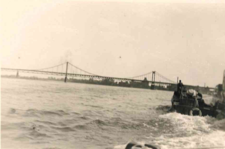 Adolf Hitler Bridge, Rheinhafen, June 1953