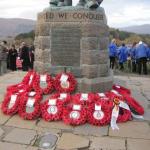 Wreaths at Commando Memorial